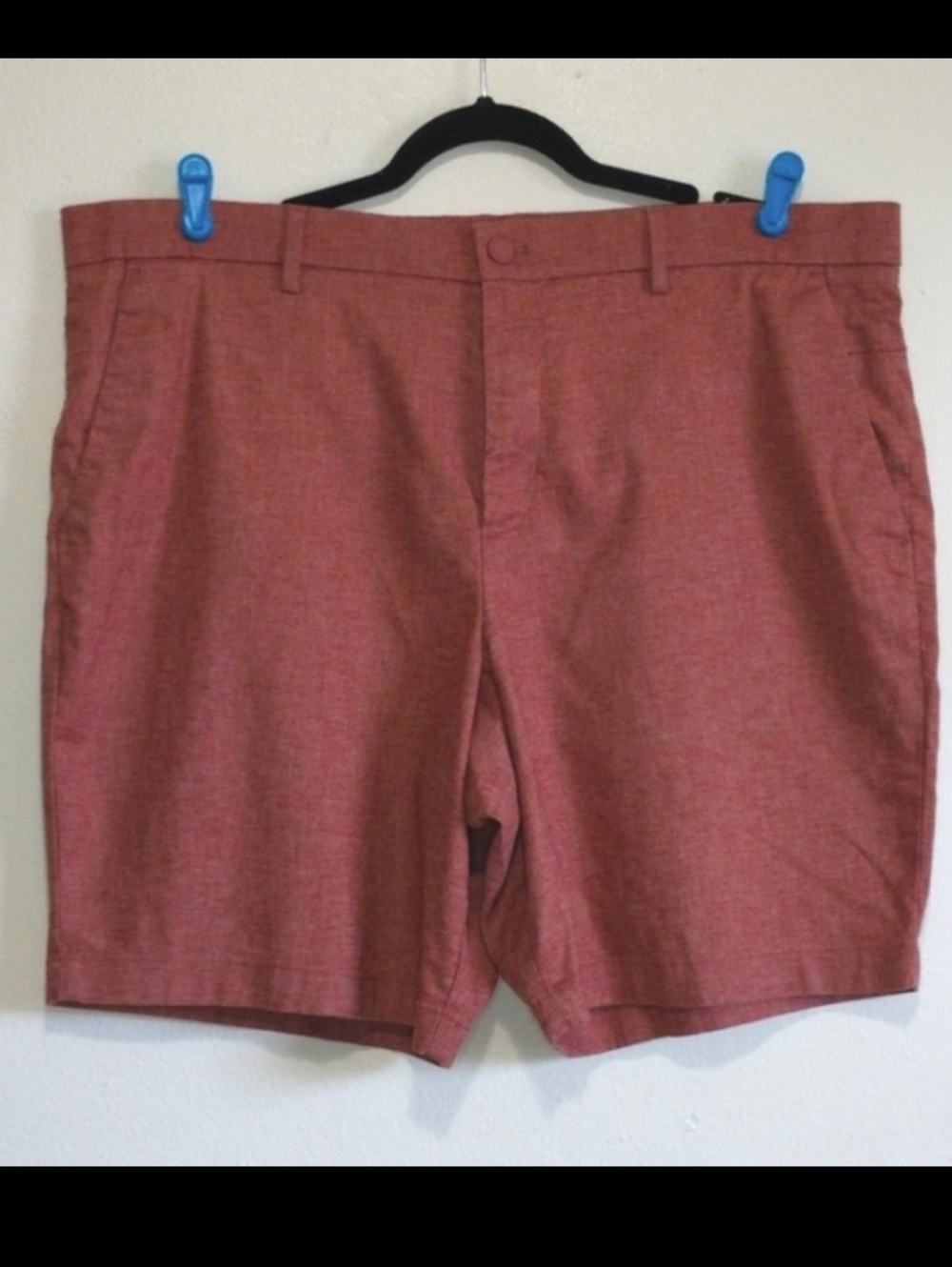 Banana Republic 9” Core Temp Linen Blend Shorts Men's Size 40 Rust Clay